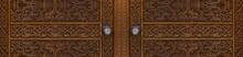 Wooden Ornaments And Patterns. Doors In The City Of Istanbul, Ruble Places.