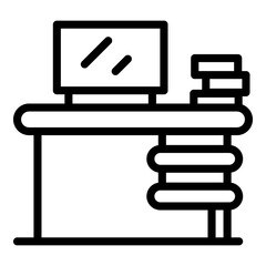 Poster - Ergonomic design icon. Outline ergonomic design vector icon for web design isolated on white background