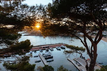 Llafranc view of the beach Costa Brava Spain