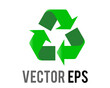 © Andy - Vector green universal recycling symbol icon, three arrows pointing clockwise in a triangular formation