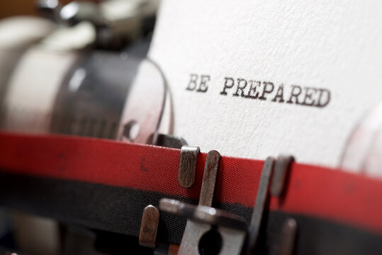 Be prepared concept
