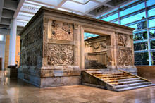 Main Monuments And Points Of Interest In The City Of Rome (Italy). Ara Pacis
