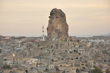 Cappadocia hot air balloon tour aerial view Mount Erciyes sunrise and valleys 2016