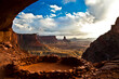 © Tandem Stock - While waiting for the sunset at False Kiva, a storm decided to roll in and cover the landscape with hail ten minutes after this shot