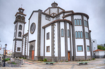 Wall Mural - Nuestra senora de la Candelaria church at Moya, Gran Canaria, Canary islands, Spain