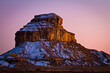 © Tandem Stock - Fajada  Butte glows in the soft, pastel colors of dusk at Chaco Culture National Historic Park, New Mexico.