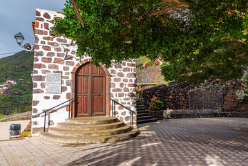 Wall Mural - Church at masca village situated in a picturesque valley, Tenerife, Canary Islands, Spain