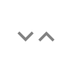 Poster - simple gray shuffle icons with up and down arrows. vector illustration.