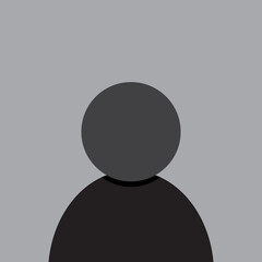 Poster - Profile photo placeholder icon design in dark gray tones. Avatar placement icon design. Vector illustration.