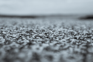 close up of sand pebbles