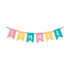 Poster - summer pennants decoration