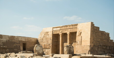 Wall Mural - Ancient constructions on the plateau of the great pyramids of Giza 75