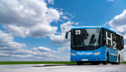 Wall Mural - A hydrogen fuel cell bus concept	
