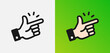 © Icons-Studio - Finger snapping easy symbol icon vector illustration.