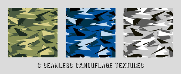 vector camouflage patterns for army. Military-style Creative Camouflage Set