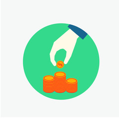 Poster - Business vector icon.  Editable stroke. Symbol in Line Art Style for Design, Presentation, Website or Apps Elements. Pixel vector graphics - Vector