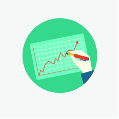 Poster - Business vector icon.  Editable stroke. Linear style sign for use on web design and mobile apps, logo. Symbol illustration. Pixel vector graphics - Vector