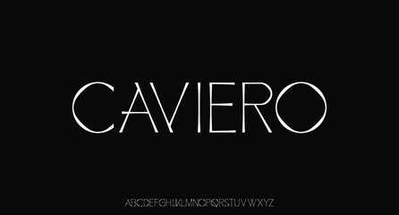 luxury modern font alphabetical vector set