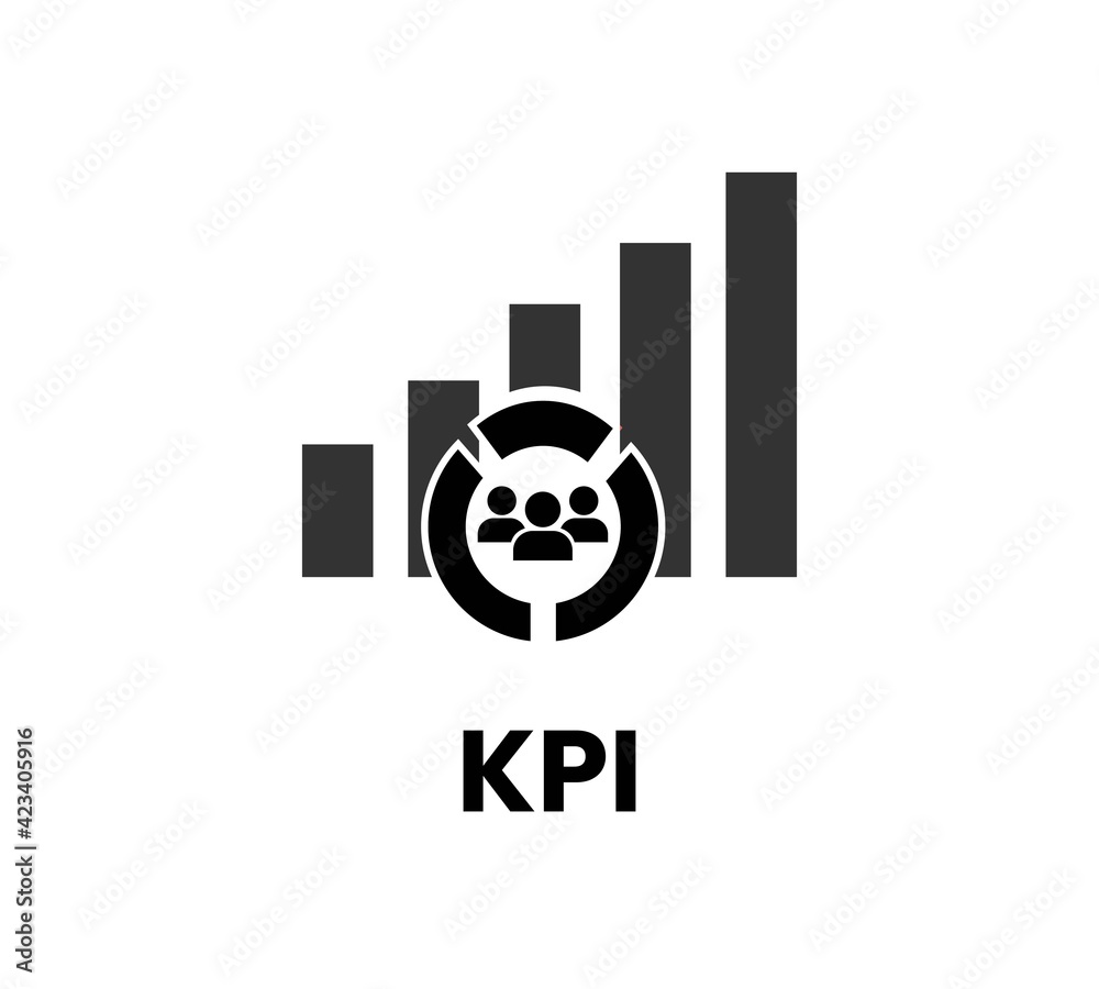 KPI icon. Simple element illustration. KPI concept symbol design. Can ...