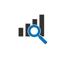 trend analyze icon. Simple element illustration. trend analyze concept symbol design. Can be used for web and mobile.