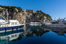 The Port Of Fontvieille In The Heart Of Monaco