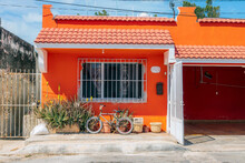 Bright Orange House - Bright Architecture In Mexico