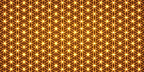 Wall Mural - Sacred geometry, flower of life pattern. Vector background.