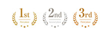 Gold, Silver And Bronze Number1,number2,number3  Ranking Icon Set , 1st, 2nd, 3rd