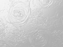 Silver Background Of 3d Processed Rose And Carnation Flower Arrangement