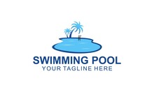 Swimming Pool Service, Aqua Logo Design Vector