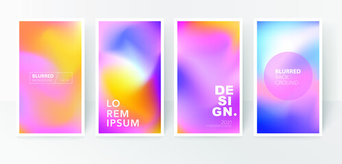 Wall Mural - colourful gradient mesh blurred background. design for banner or post.