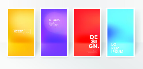 Wall Mural - Colourful Gradient mesh Blurred background. Design for banner or post.