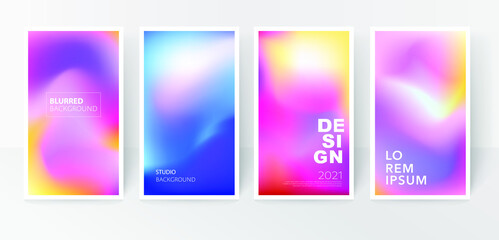 Wall Mural - colourful gradient mesh blurred background. design for banner or post.