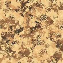 Desert Seamless Camo Graphic Print. Autumn Camouflage Seamless Pattern