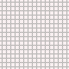 Fototapete - Connected Circles Pattern. Simple Monochrome Pattern.