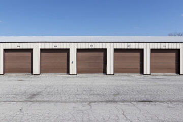 Self storage and mini storage garage units.