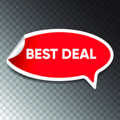 Wall Mural - Best Deal Stickers. Best seller banner design. Eps 10 vector illustration.