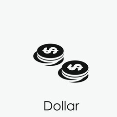 Poster - Dollar vector icon.  Editable stroke. Linear style sign for use on web design and mobile apps, logo. Symbol illustration. Pixel vector graphics - Vector