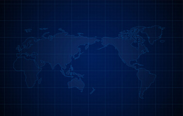 image of a outline world map with a colorful background. contour illustration