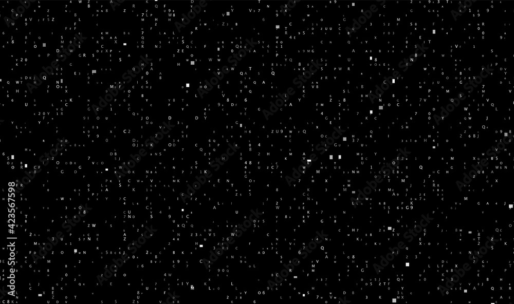 Code white background with numbers. Digital data design. Pattern ...
