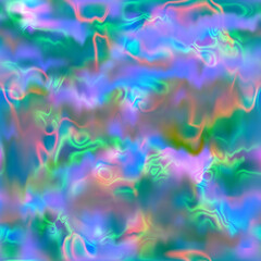 Wall Mural - Pattern seamless background texture, vector trendy holographic, pastel multicolored, color vibrant gradient backdrop, pastel blurred marble modern design, neon hologram, vivid, bright, blue