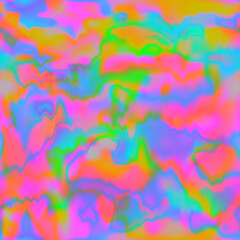 Wall Mural - Pattern seamless background texture, vector trendy holographic, pastel multicolored, color vibrant gradient backdrop, pastel blurred marble modern design, neon hologram, vivid, bright, pink, blue