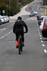 Sticker - Bicycle on the road