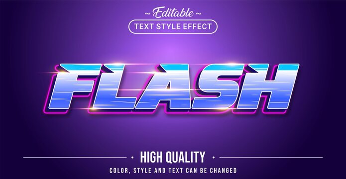 Editable text style effect - Flash text style theme.