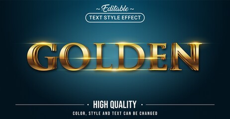 Aufkleber - Editable text style effect - Elegant Golden text style theme.