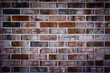 Grungy brick wall background with deep colors