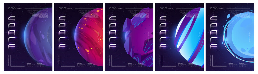 Poster - Vector poster of space exploring