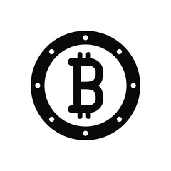 Canvas Print - Bitcoin icon