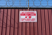 No Parking At Any Time Sign