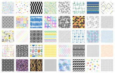 Wall Mural - abstract colorful patterns. super big collection, set of patterns. snake, leopard, geometric pattern